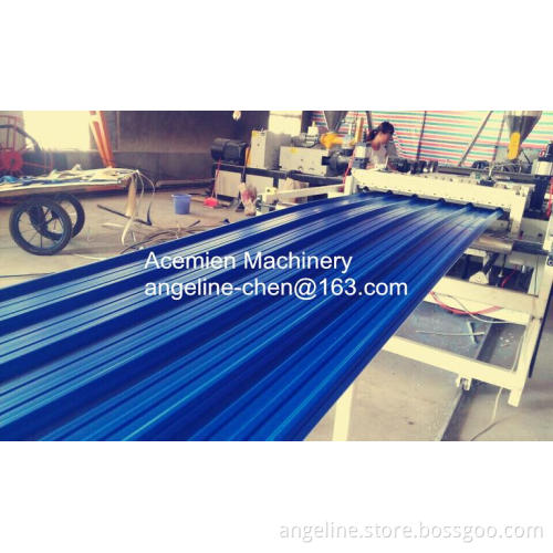 plastic corrugated roof tile production line